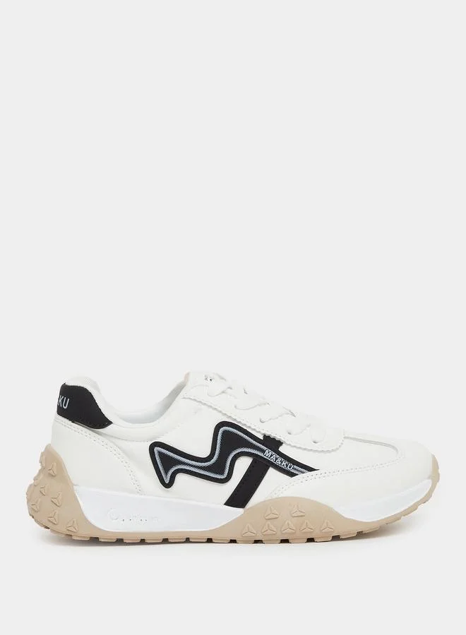 ستايلي Styli Panelled Chunky Sole Lace Up Sneakers