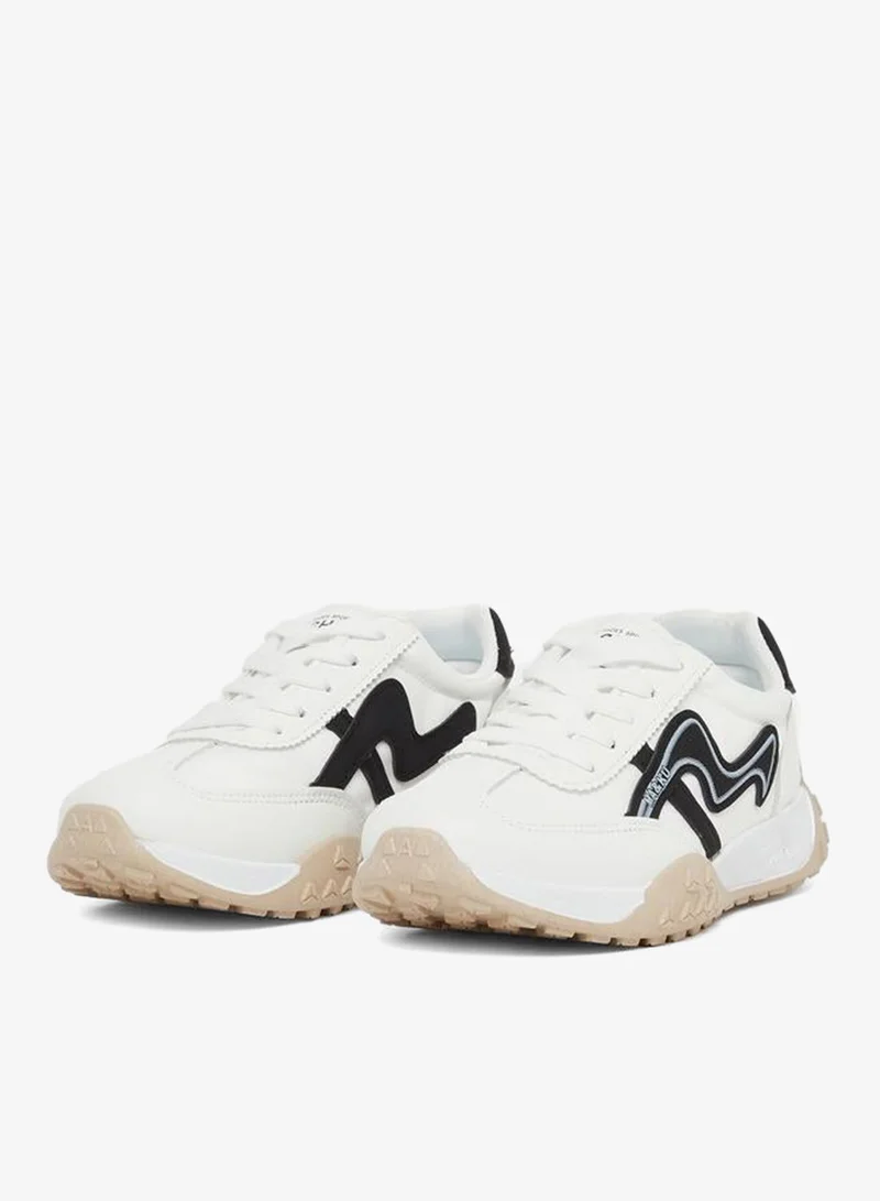 Styli Active Panelled Chunky Sole Lace Up Sneakers