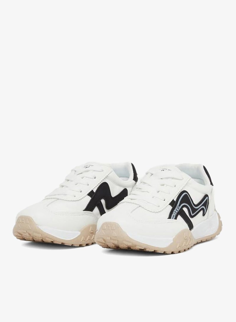 Styli Active Panelled Chunky Sole Lace Up Sneakers - Image 2