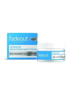 FADE OUT Fade Out Advanced Brightening Night Cream 50ml | Skincare Beauty with Niacinamide, Hyaluronic Acid, Lactic Acid, and Rosehip Seed Oil | Boost Skin Hydration and Radiance Overnight  - Image 1