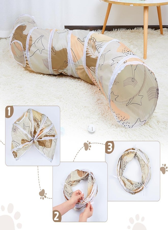 Glittme Cat Tunnel, Cat Tunnels for Indoor Cats, S-Shape Cats Cave with Cat Toys, Foldable Cat Tubes and Tunnels for Cats, Rabbit, Puppy, Guinea Pig - Image 5