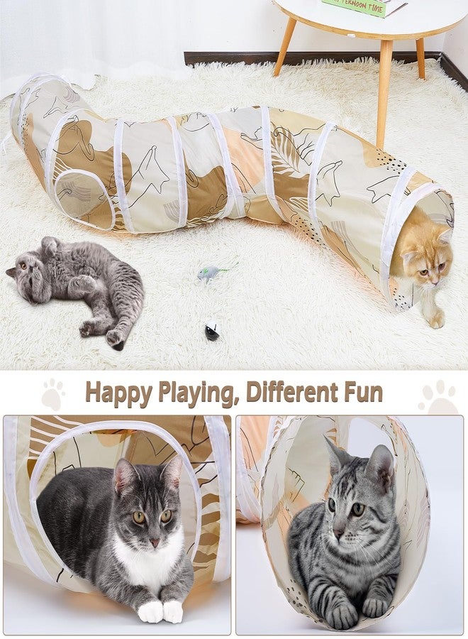 Glittme Cat Tunnel, Cat Tunnels for Indoor Cats, S-Shape Cats Cave with Cat Toys, Foldable Cat Tubes and Tunnels for Cats, Rabbit, Puppy, Guinea Pig - Image 4