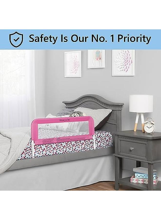دريم أون مي حاجز سرير أمان شبكي قابل للتنفس باللون الوردي عدد 1 عبوة من 1 - Image 3