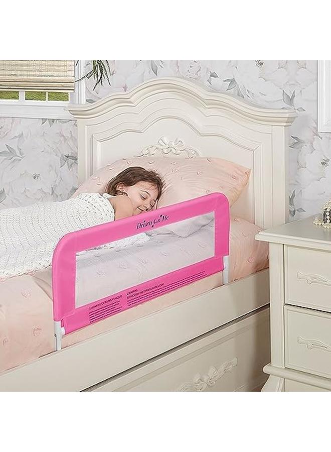 دريم أون مي حاجز سرير أمان شبكي قابل للتنفس باللون الوردي عدد 1 عبوة من 1 - Image 2