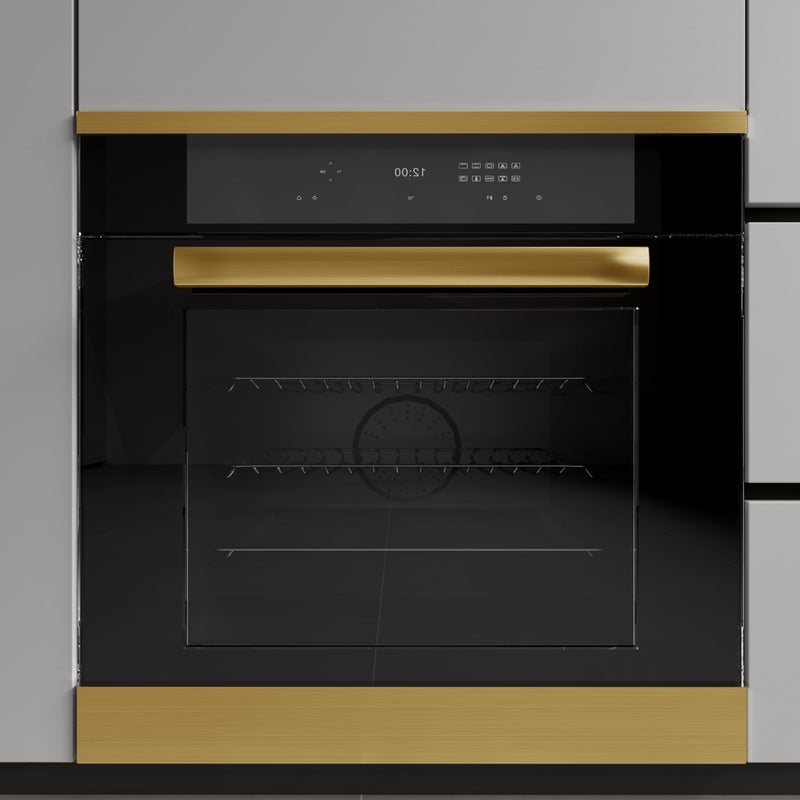 Abyssaly Gold Stainless Steel Wallpaper Contact Paper  Gold Fridge Wrap Peel And Stick For Kitchen Self-Adhesive Metallic Wallpaper For Microwave Oven And Cabinets 11.8"" X 78.2"" - Image 5