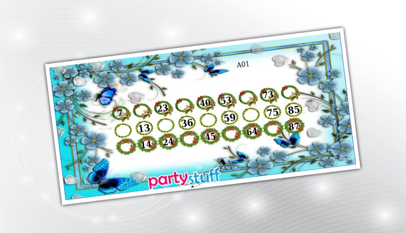 PartyStuff Tambola Housie - Floral Classic Designer Tickets (36 Piece) - Image 1
