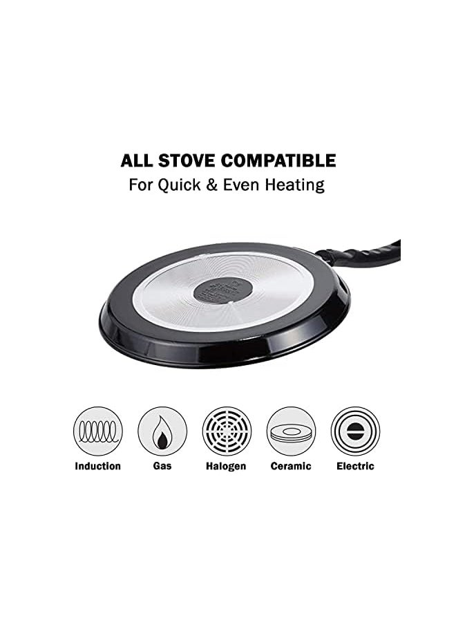 pigeon Aluminum Non Stick Tawa 31 Cm - Black  - Image 3