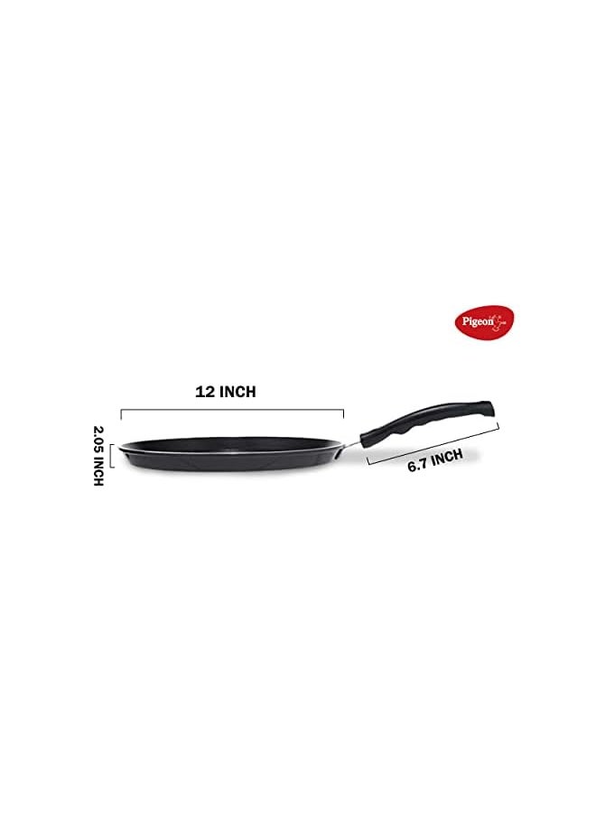 pigeon Aluminum Non Stick Tawa 31 Cm - Black  - Image 4