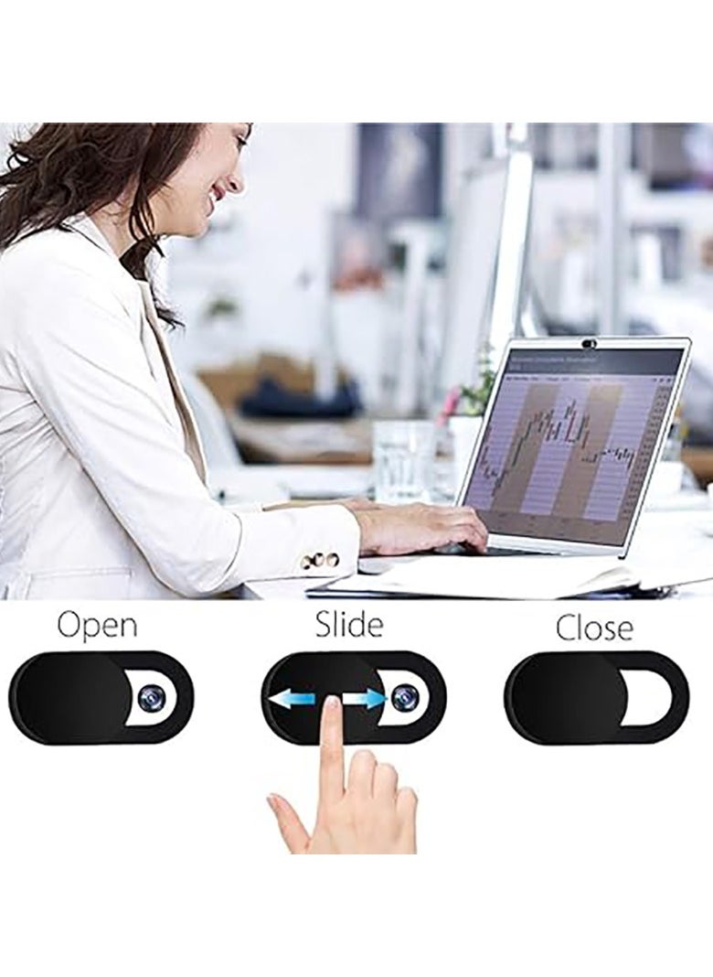 Generic - 6pcs Webcam Cover, Ultra Thin, for Laptop, PC, Computer, Apple MacBook, iPad, Cell Phone, etc. 0.027inch thick net block to protect your privacy and security （Blue） - Image 1