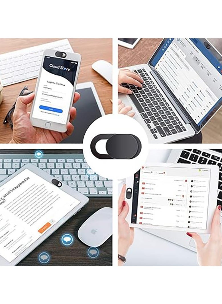 Generic - 6pcs Webcam Cover, Ultra Thin, for Laptop, PC, Computer, Apple MacBook, iPad, Cell Phone, etc. 0.027inch thick net block to protect your privacy and security （Blue） - Image 1