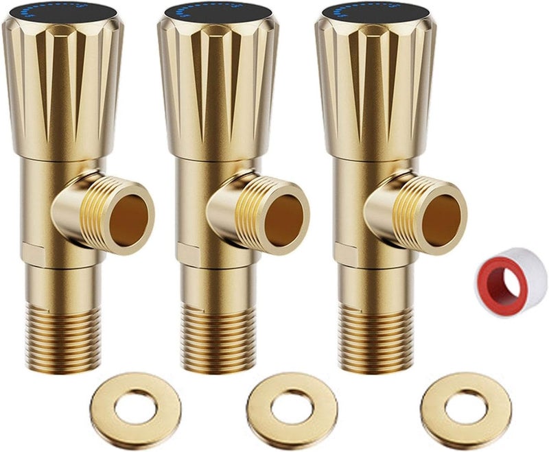 High Pressure Angles Valves Leak Thickened Anti for Bathroom Sink Faucets Proof Bathroom Shut Off Valves - Image 5