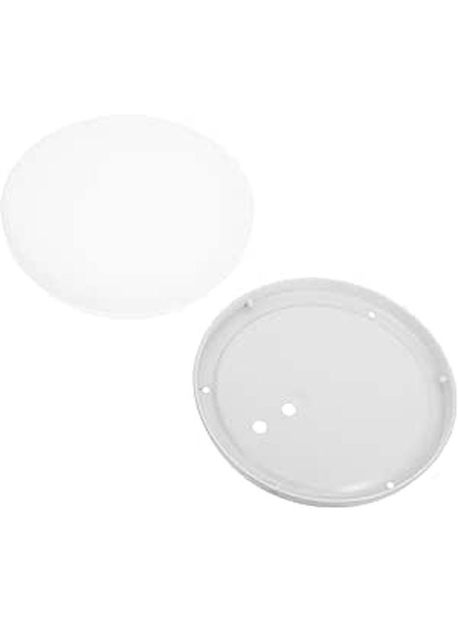 Round Plastic Ceiling Light Fixture Cover Lampshade Easy Install Soft Lighting Office Classroom Use - Image 1