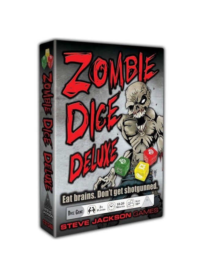 STEVE JACKSON GAMES - Zombie Dice Deluxe Dice Game Adults And Family Fast Pace Dice Game Zombie Apocalypse Theme Ages 10+ For 2+Players Average Play Time 1020 Minutes From Red - Image 1