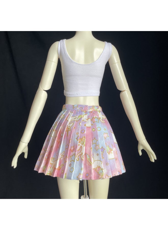 Generic - 1\3bjd Handmade Doll Ye Loli 60CM Doll Fashion Casual Clothes Vest Pleated Skirt-Color:1 Little Love-shaped Skirt-Height:4 Points BJD Size - Image 1
