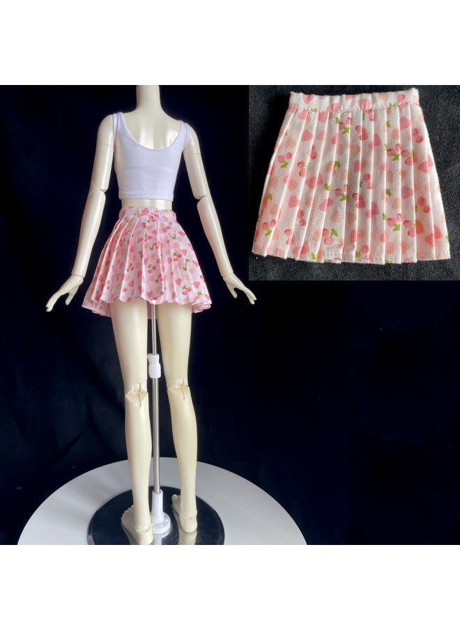 Generic - 1\3bjd Handmade Doll Ye Loli 60CM Doll Fashion Casual Clothes Vest Pleated Skirt-Color:1 Little Love-shaped Skirt-Height:4 Points BJD Size - Image 1
