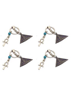 4 pieces Light Black with ankh key