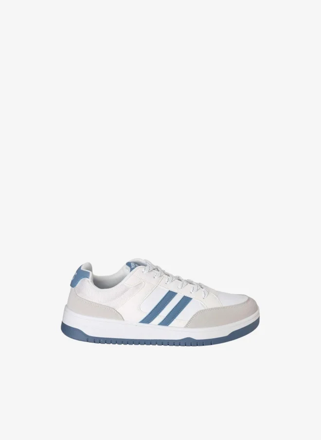 Bata Striped Active Low Top Sneakers