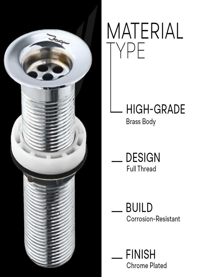 Jaquar 32mm Full Thread Waste Coupling - 130mm Height, Heavy Duty PVC Plumbing Connector for Efficient Wastewater & Drainage Systems, Sliver, Chrome Finish - Image 4