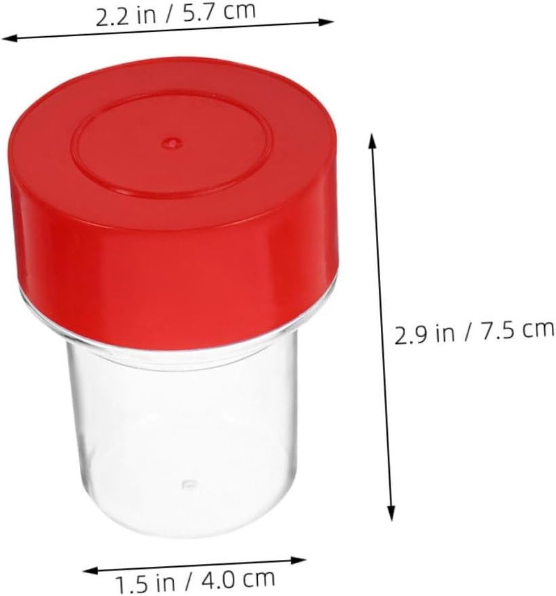 CONGARTENO 10pcs Round Stamp Holder Box Portable Stamper Storage Case Plastic Seal Organizer for Office and Craft Use - Image 2