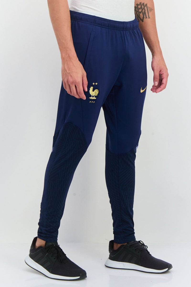Nike Men Slim Fit Embroidered Logo Training Track Pant, Navy - Image 2