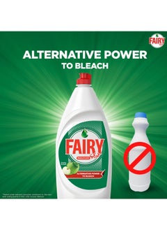 Fairy Plus Fruity Green Dishwashing Liquid Soap With Alternative Power To Bleach 1L  - Image 4