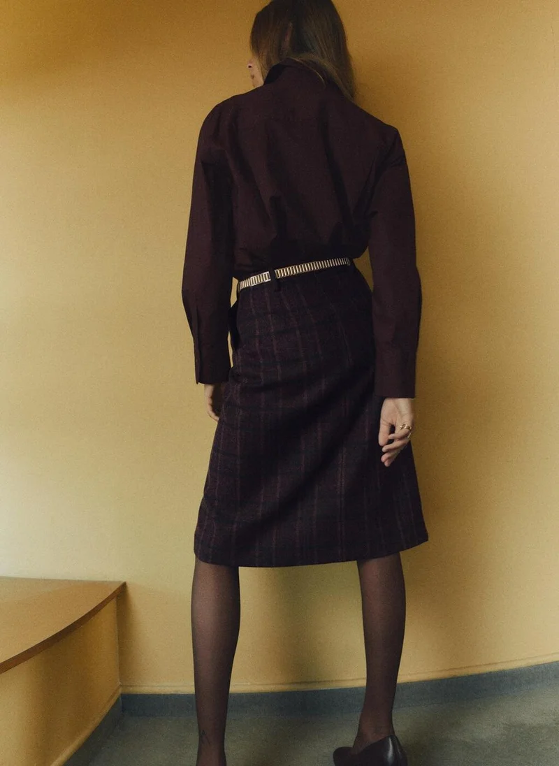 MANGO Oversize poplin shirt