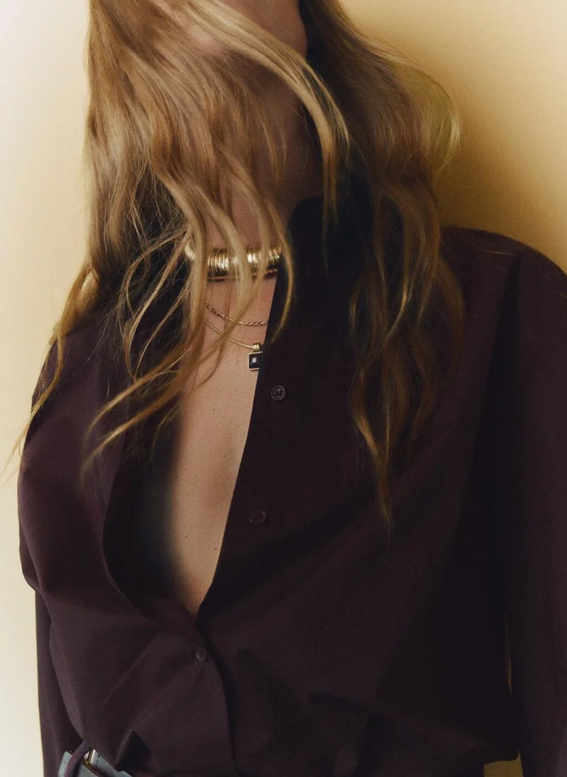 MANGO  Oversize poplin shirt for Women | Best Price UAE