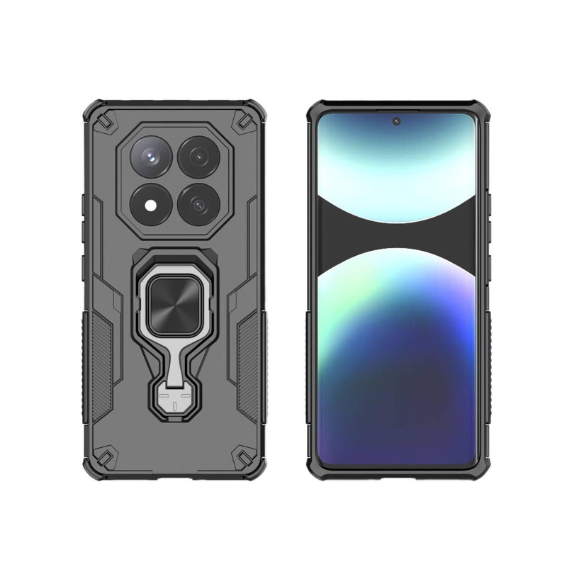 TPU MagSafe Case for Redmi Note 15 Pro with Shockproof and Drop Protection plus Shockproof plus Kickstand plus Strong Magnetic in Black - Image 5