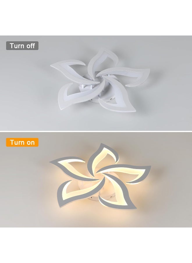 RATSAW Modern Dimmable LED Ceiling Light 35 Watt Acrylic Petal Creative Chandelier for Bedroom Living Room Dining Room Corridor  - Image 5