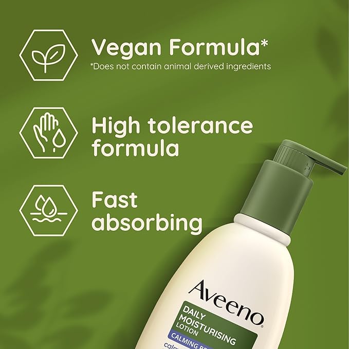 Aveeno لوشن أفينو اليومي المرطب مع تخفيف مهدئ 1x 300 مل لوشن جسم مهدئ مع الشوفان المغذي ورائحة اللافندر المهدئة مرطب جسم لطيف يهدئ البشرة العادية إلى الجافة الحساسة - Image 5