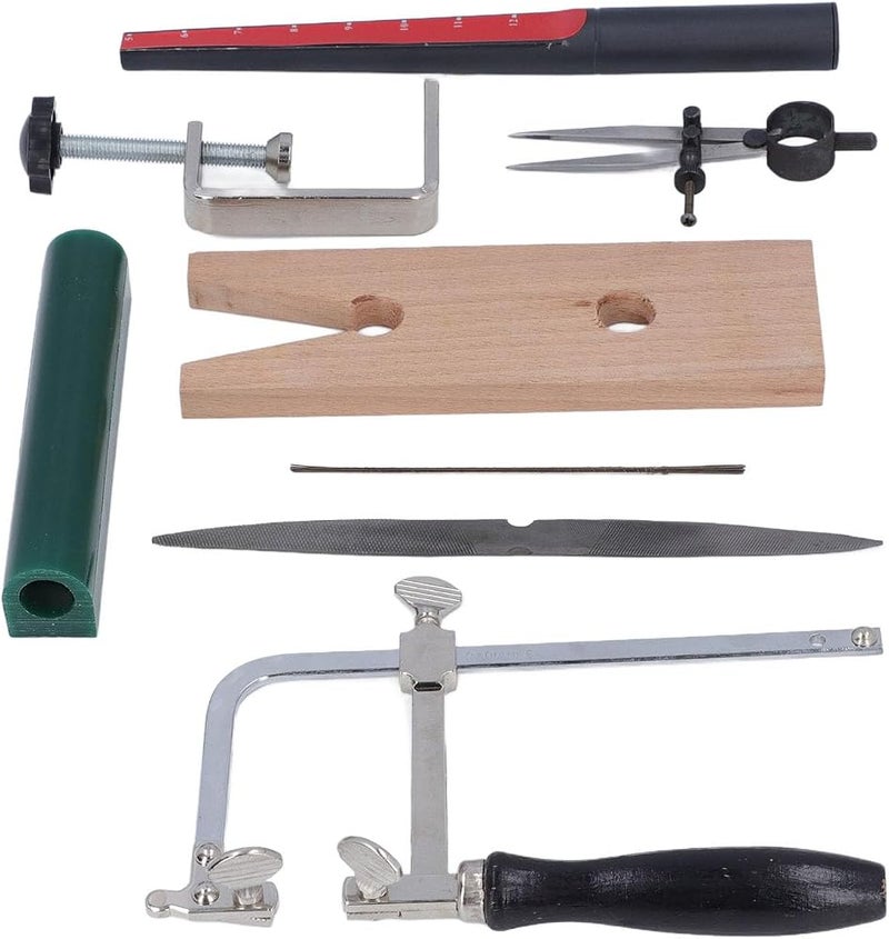 gernie Jewelry Wax Ring Making Casting Tool Kit, Jewelers Ring Wax Carving Tools Wax Ring Sizer Wax Tube File Jewelry Ring Saw Frame with Blades Jewelry Making Supplies - Image 1