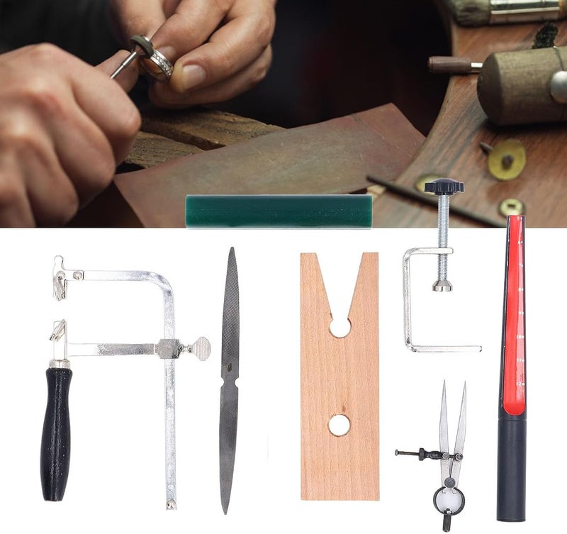 gernie Jewelry Wax Ring Making Casting Tool Kit, Jewelers Ring Wax Carving Tools Wax Ring Sizer Wax Tube File Jewelry Ring Saw Frame with Blades Jewelry Making Supplies - Image 2
