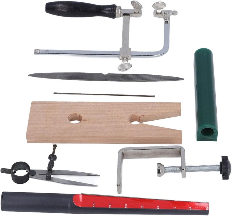 gernie Jewelry Wax Ring Making Casting Tool Kit, Jewelers Ring Wax Carving Tools Wax Ring Sizer Wax Tube File Jewelry Ring Saw Frame with Blades Jewelry Making Supplies - Image 5