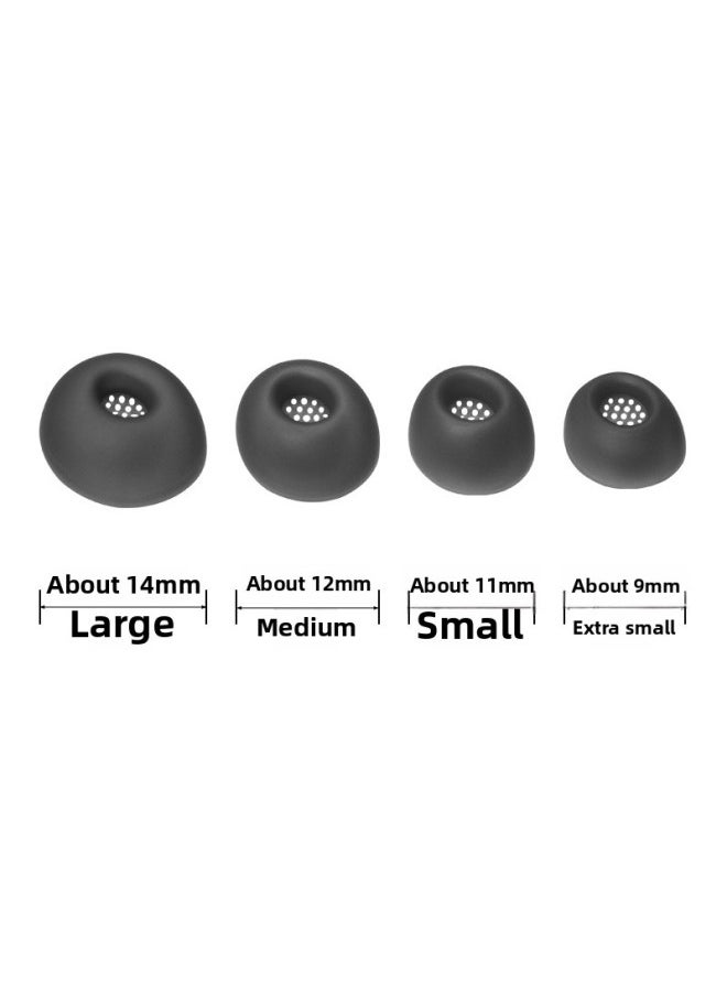 Generic - For JBL Live Buds 3 Colorful Pod Headset Ear Cover Beam3 Silicone Cover Ear Cover Ear Cap Accessories-Color:Dark Night Black - Image 1