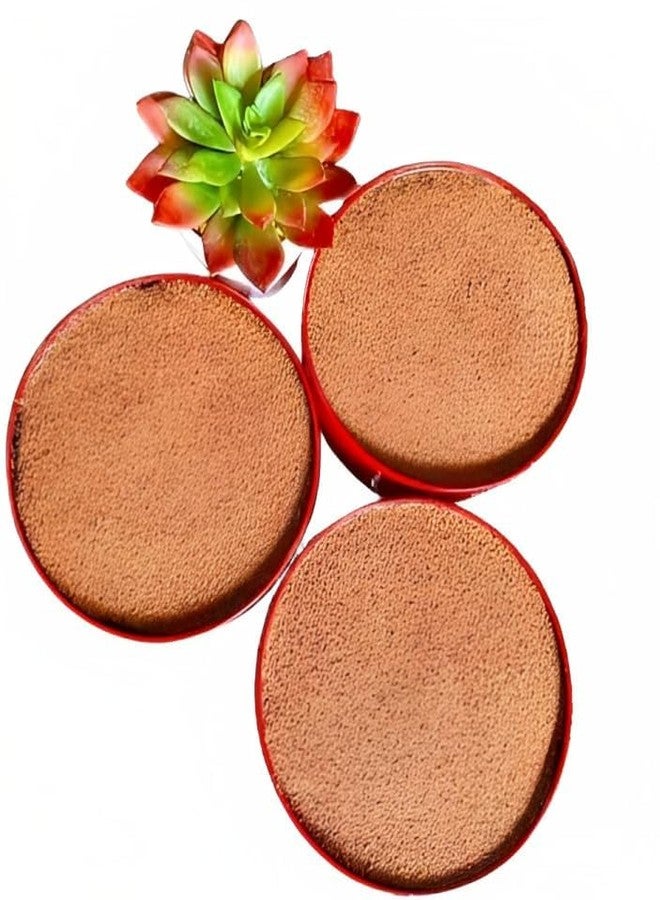 BAKING SET Metal Round Dream Cake Tin 6.5 x 3 inch/Mould Perfect for Cookie/Cake for Microwave/OTG Home and Kitchen (Red) - Image 5