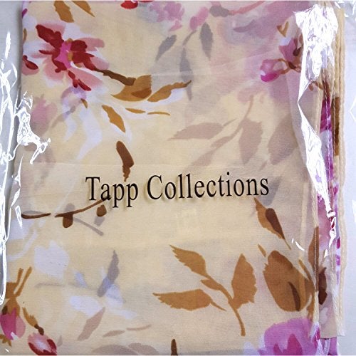Tapp Collections Tapp C. Multicolor Floral Print Infinity Scarf - Cream - Image 2