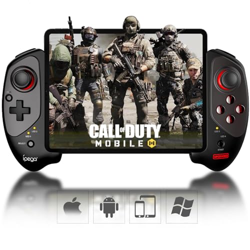 Joso Wireless Controller for iPad & Tablet, Compatible with iPhone & Android Phone, Bluetooth Game Controller with Clamp Lockable iPad/Tablet, Play COD Mobile, Genshin Impact, Cloud Gaming - Image 1