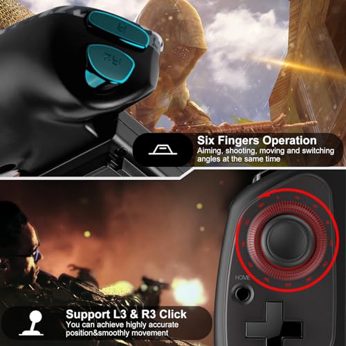 Joso Wireless Controller for iPad & Tablet, Compatible with iPhone & Android Phone, Bluetooth Game Controller with Clamp Lockable iPad/Tablet, Play COD Mobile, Genshin Impact, Cloud Gaming - Image 4