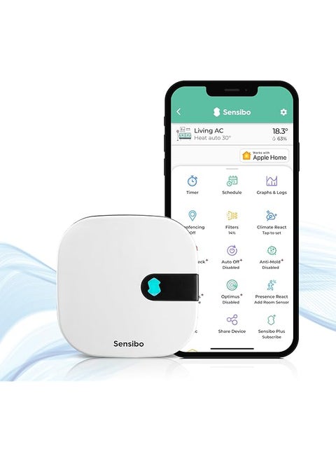 Air Smart Air Conditioner Controller. Apple Homekit Certified. 60 Seconds Installation. Maintains Comfort And Energy Saving Features. Compatible With Google Alexa Apple Homekit And Siri