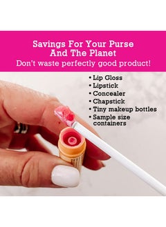Spatty Lip Gloss Tiny Beauty Spatula (6 Inch Pink) Shark Tank Mom Made Scrapes Last Drop Of Lipstick Concealer Chapstick Tiny Makeup Cosmetics Gifts For Women Teen Grandma Mom Stocking Stuffers  - Image 5