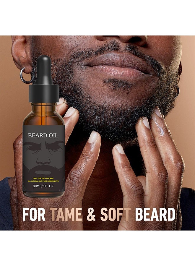 Beard Oil, Pure Natural Beard Growth Oil, Beard Moisturizing Softener, Beard Growth Products for Patchy Beard, Fathers Day, Perfect Gifts for Men Husband Boyfriend Dad, with Green Tea Scent (30 ml) - Image 2