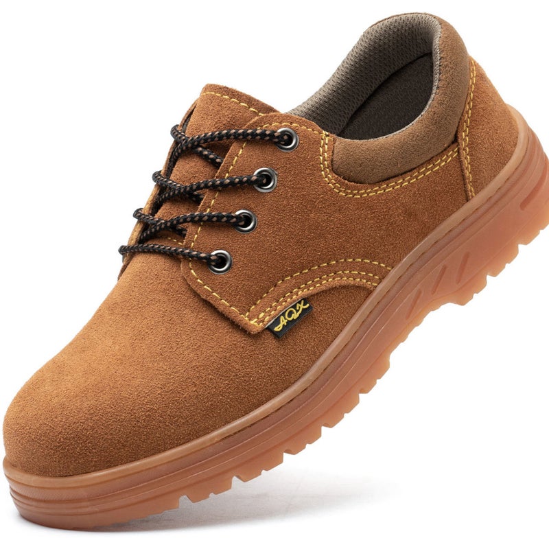 Men's Safety Boots with Steel Toe Cap, Impact & Puncture Resistant, Breathable - Image 1