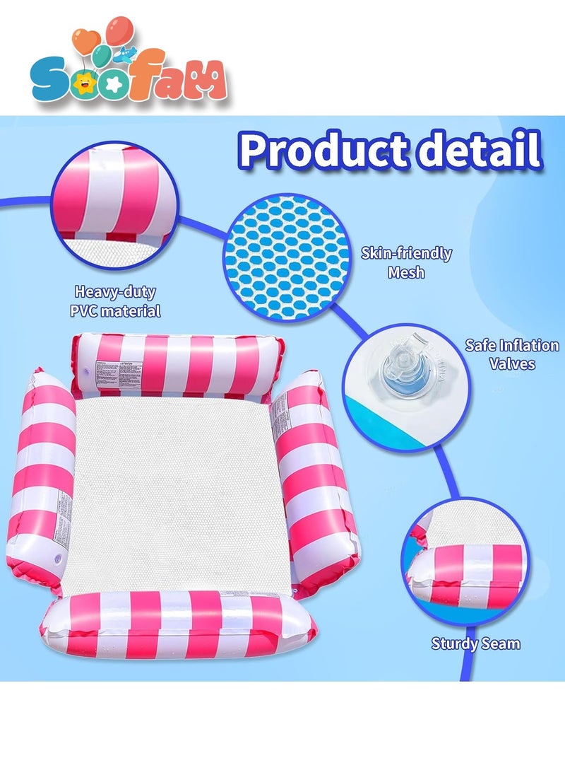 Soofam - Pool Floats Adult Size, Inflatable Pool Float for Swimming Pool Accessories,Pool Lounger Sofa Portable Floating Water Hammock Swimming Pool Chair for Outdoor, Beach - Image 1
