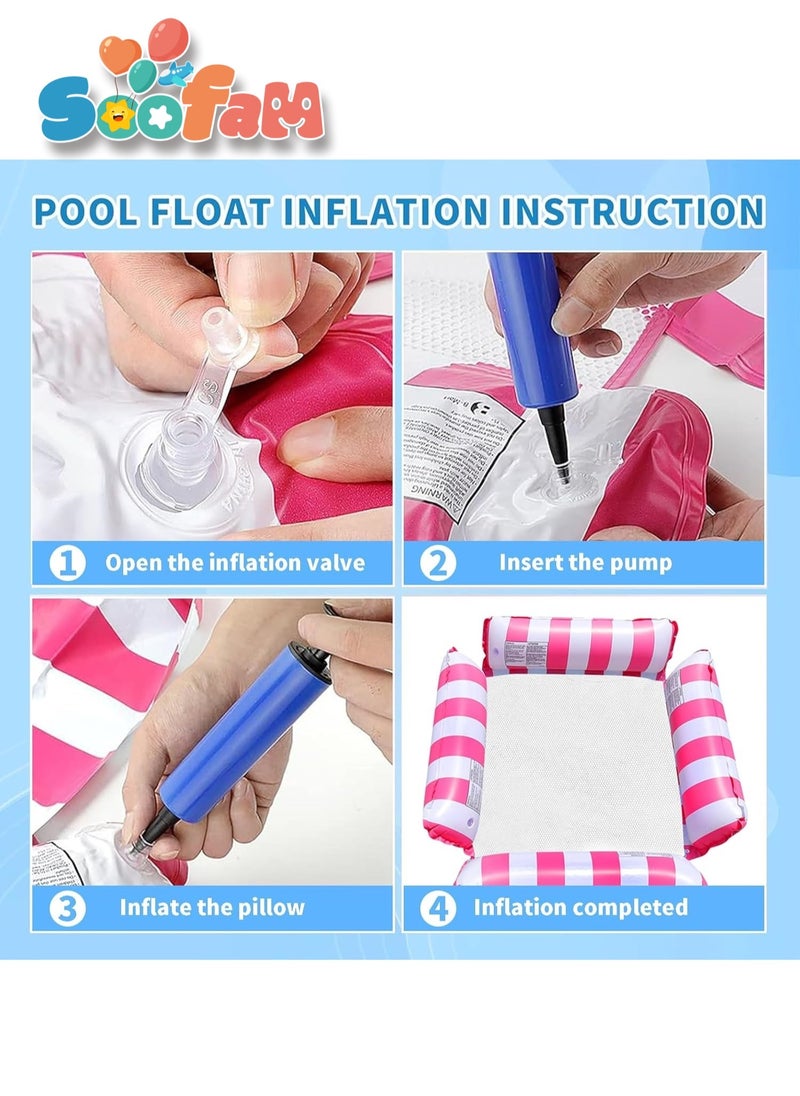 Soofam - Pool Floats Adult Size, Inflatable Pool Float for Swimming Pool Accessories,Pool Lounger Sofa Portable Floating Water Hammock Swimming Pool Chair for Outdoor, Beach - Image 1