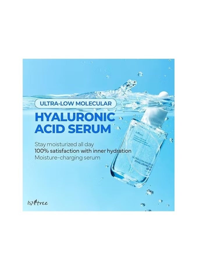 ISNTREE Ultra-low Molecular Hyaluronic acid Serum 50ml 1.69 fl.oz. | Quick absorbing Hyaluronic acid serum | Deeply hydrates and smoothens the skin - Image 2