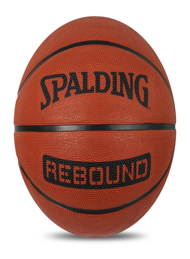 Spalding 8 Panel Rebound Rubber Moulded Indoor/Outdoor Basketball With Butyl Bladder, Brick, Size: 7 (Suitable for Practice/Match/Training) + Free Air Needle, Brown (Brick) - Image 2