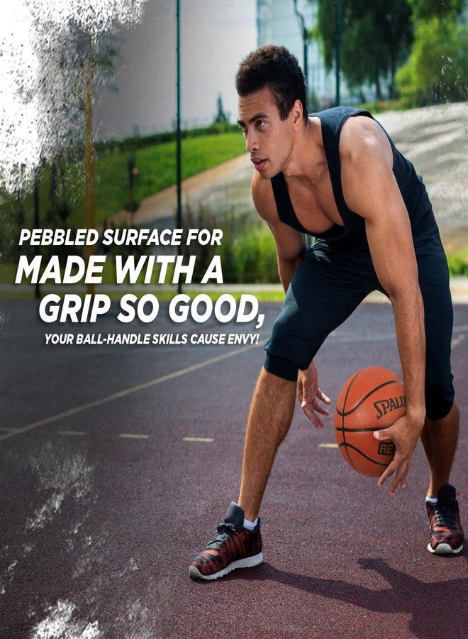 Spalding 8 Panel Rebound Rubber Moulded Indoor/Outdoor Basketball With Butyl Bladder, Brick, Size: 7 (Suitable for Practice/Match/Training) + Free Air Needle, Brown (Brick) - Image 4