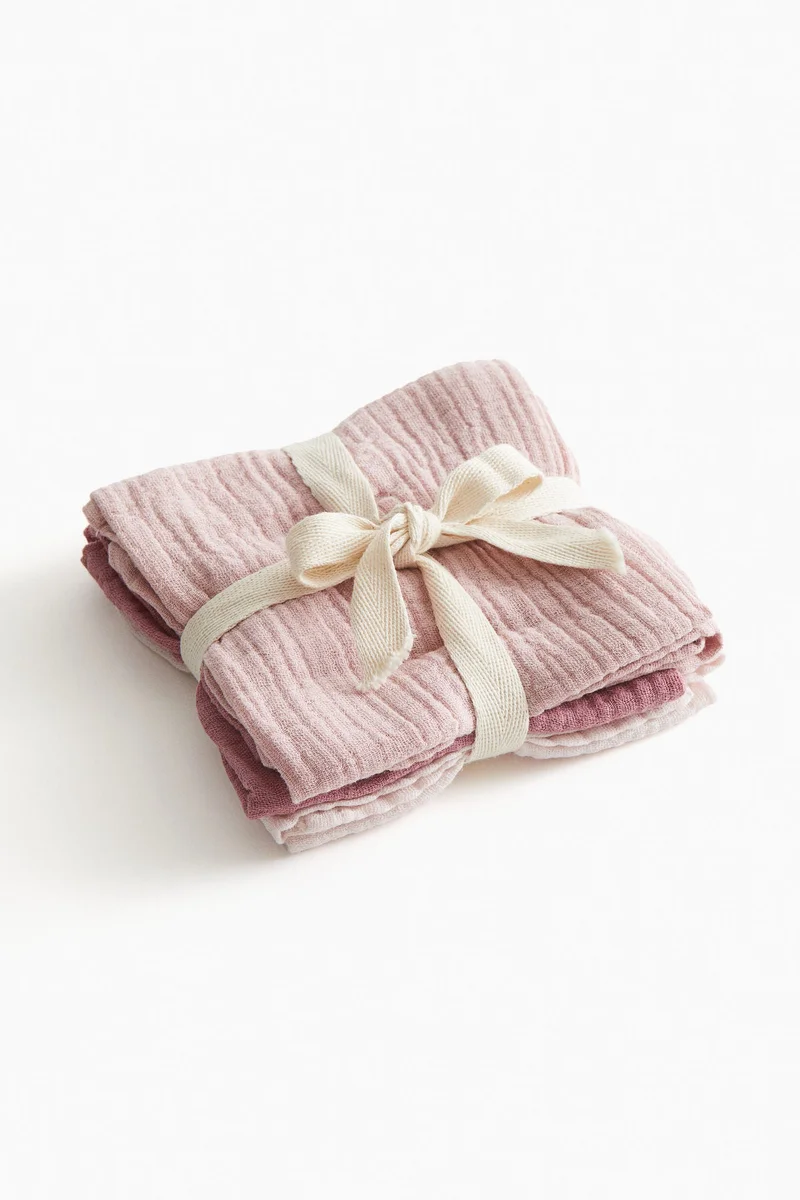 H&M 3-pack muslin comfort blankets