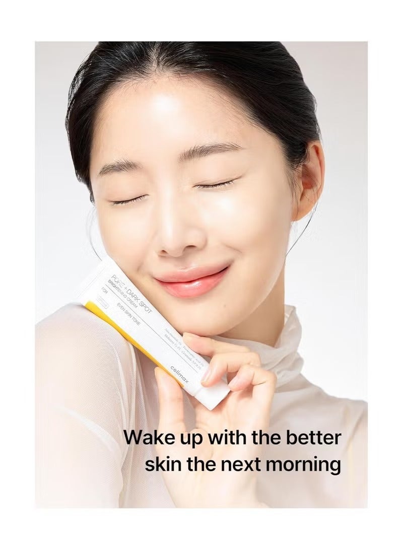 Celimax Pore+Dark Spot Complete Brightening Skincare Set | Brightening Pad + Serum + Cream + Cica Sunscreen SPF50+ PA++++ - Image 5