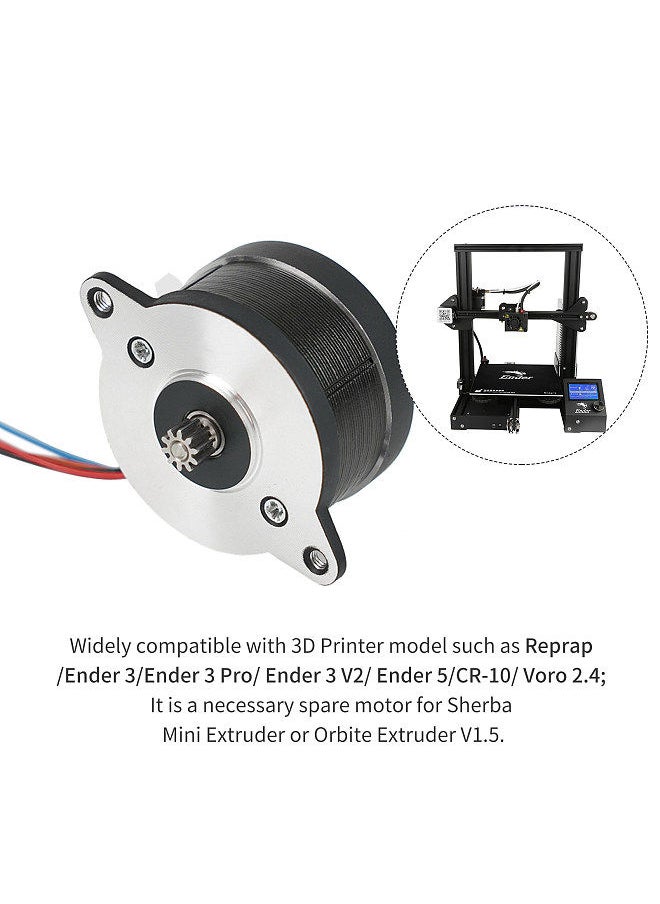 Two Trees 3D Printer Accessories Orbiter Extruder Motor 36sth20-1004AHG 1.8° 30mm Round Stepper with 100cm/39.3inch Cable  - Image 4